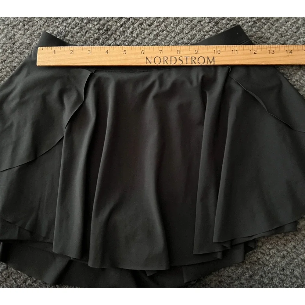 DSG Athletic Skort XL 16 Black Activewear Tennis Golf Skirt‎ Performance Stretch